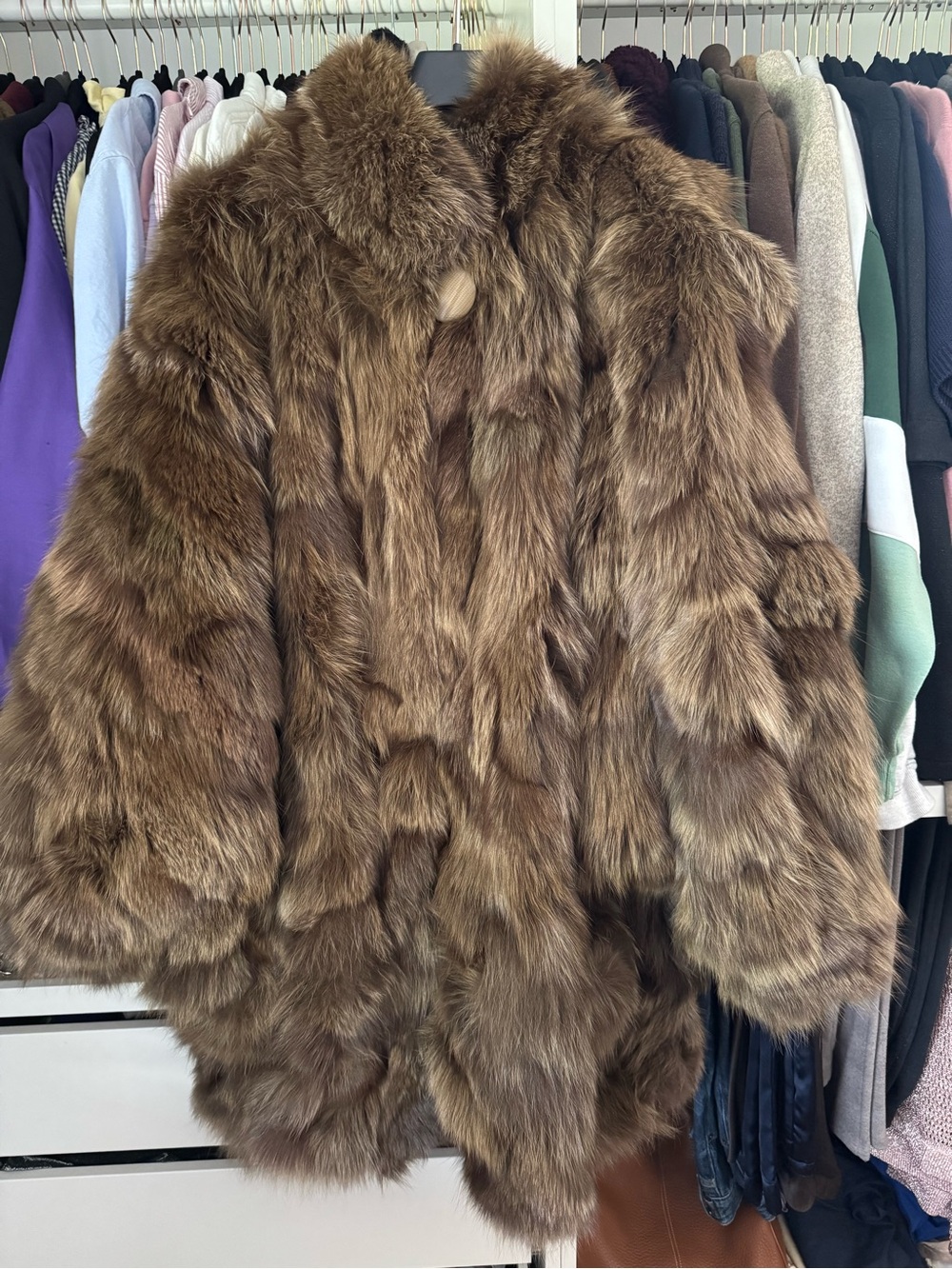 REAL Fox Fur Coat - Women's Outerwear
